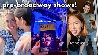death becomes her *pre broadway* | realistic 30s vlog