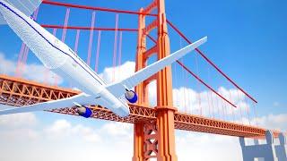 New Physics Bridge! - Plane Crashes - Teardown