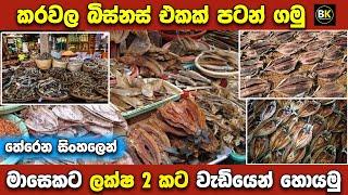 කරවල බිස්නස් එකක් පටන් ගමු  | How to start dry fish business | New business ideas