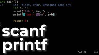 [C4Je4] C For Juniors: Форматный ввод/вывод с printf/scanf