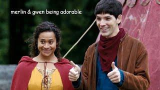 merlin & gwen being a wholesome duo