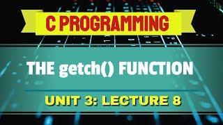 getch( ) Function in C (Urdu/Hindi)