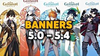 ATTENTION F2P PLAYERS ️ UPDATED BANNER FROM 5.0 TO 5.4 - GENSHIN NATLAN UPDATE - ZHONGLI RERUN