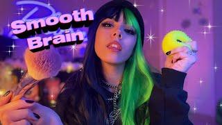 ASMR Giving You Smooth Brain 🫠 (mic brushing, fluffy scratching, sensory ball, etc)