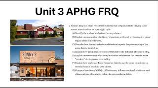 Unit 3 FRQ: Acculturation, Dialects, Architecture, Diffusion | AP Human Geography #geography #food