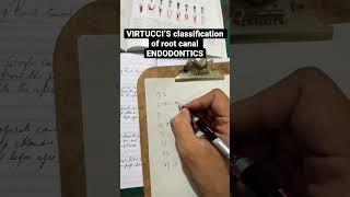 Easiest way to remember VIRTUCCI’S classification of root canal | ENDODONTICS