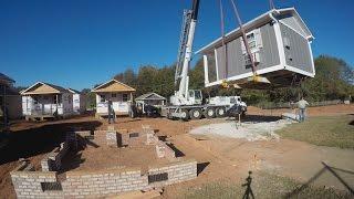 Moving Houses With A Crane