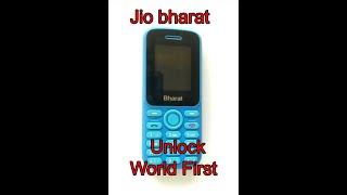 World First Jio bharat v1 LF012F Unlock /Hang on Logo