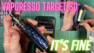 Vaporesso Target 80 - Review, disassembly, build quality analysis and cell test