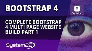 Bootstrap 4 Complete Multi Page Website Build Part 1 