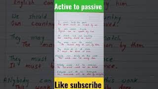 active to passive voice change/voice सीखे