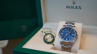 4K Unboxing & Review: $6,600 Rolex Oyster Perpetual blue dial ref. 126000