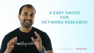 4 Easy Keyword Research Hacks