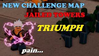 New JAILED TOWERS Challenge Map TRIUMPH! (its painful...) || Tower Defense Simulator