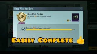 Reap What You Sow Achievement  PUBG Mobile  How to complete Reap What You Sow Achievement Easily⭐