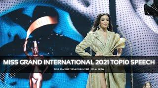 Miss Grand International 2021 Top10 Speech