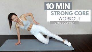 10 MIN STRONG CORE // Workout für einen starken Rumpf | Tina Halder
