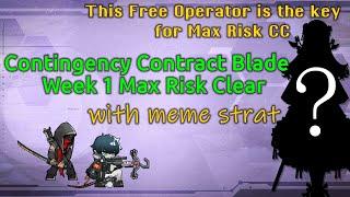 Contingency Contract Blade - Week 1 Max Risk (24) clear