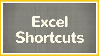 Time Saving Excel Shortcuts - Tutorial