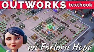 OUTWORKS on Forlorn Hope with HOT POT finish - BOOM BEACH best operation attack strategy & gameplay