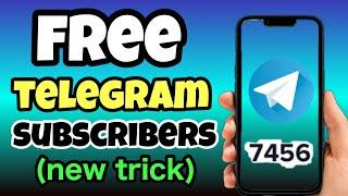 How To Increase Telegram Subscribers (New Trick) || Free Telegram Subscribers 2024