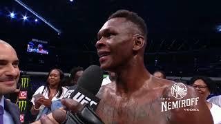 UFC 243: Israel Adesanya and Robert Whittaker Octagon Interview