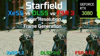 Starfield Patch 1.9.67 FSR 3 Frame Generation Update | RTX 3080 1440p XeSS 1.2 vs DLSS 3.5 vs FSR 3