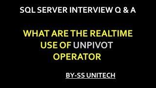 Sql Server | Sql Server Interview Part 24 | unpivot multiple columns in sql