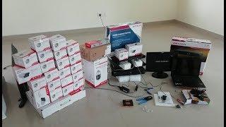 How to Install IP camera with 32 Channel NVR Connected With Network POE Switch - Unboxing IP Camera