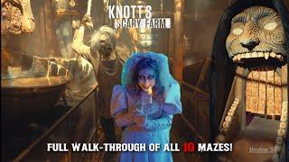 ALL 10 MAZES at Knott's Scary Farm 2024 | FULL Walkthrough of Every Maze!