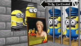 HOW MINIONS ESCAPE FROM PRISON through the SECRET TUNNEL in MINECRAFT INVESTIGATION !