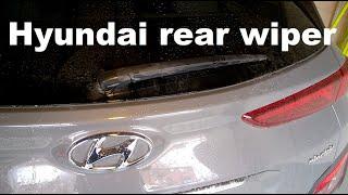 Hyundai rear wiper removal