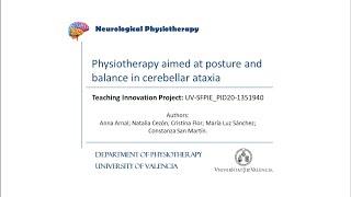 Posture and balance physiotherapy in Cerebellar Ataxia