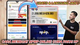 Tutorial Cara Membuat NPWP Online Cuma Pakai HP Terbaru 2024 Gratis & Langsung Jadi