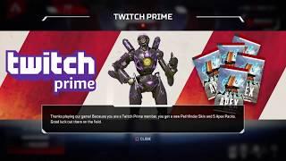 APEX LEGENDS TWITCH PRIME PACK *FREE* | How To get Twitch Prime packs on PS4 | Legendary skin + pack