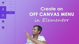 How to create an off canvas menu in elementor