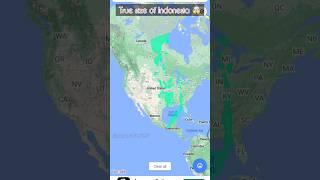 #165 How big is Indonesia? #googlemaps #shorts #indonesia #maps