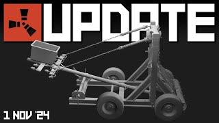 Siege weapons, Shields, T1smg, Rust mobile?! | Rust Update 1st November 2024