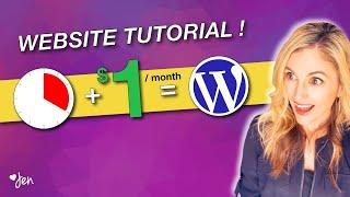 HOW TO BUILD A WORDPRESS WEBSITE on GoDaddy: MAKE A WEBSITE on a Budget (4 EASY STEPS)