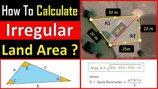 How to Calculate Irregular Land Area | Area Calculation in AutoCad || By CivilGuruji