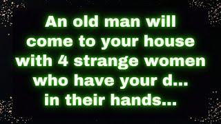 An old man will come to your house with 4 strange women who have your d... in their hands...