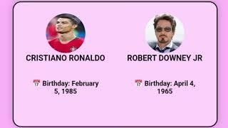 Cristiano Ronaldo vs Robert Downey Jr: Ultimate Celebrity Showdown | Sports vs Cinema Icons