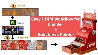 Blender UDIM Workflow for Substance Painter