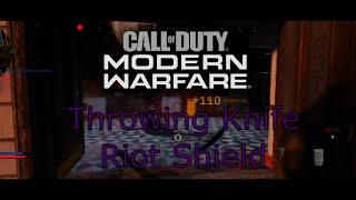 COD Modern Warfare RIOT SHIELD & THROWING KNIFE