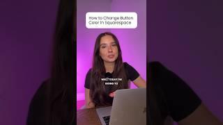 How to change button color in Squarespace  #squarespacetips #squarespace