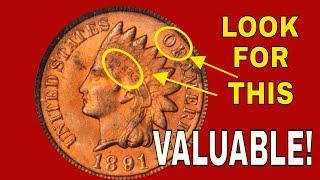 Rare Indian Head penny variety worth money! Valuable 1891 Indian Head pennies to look for!