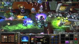 WC3 - Frozen Throne: Blizzard TD (Tower Defense) - with Orc hero