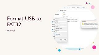 How to format usb to fat32