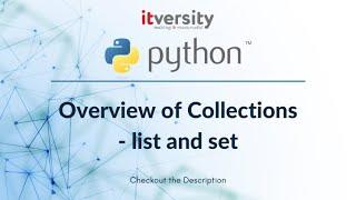 Mastering Python - Overview of Collections - list and set - 04 Accessing Elements from list