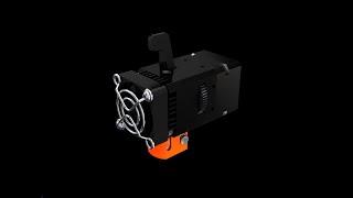 Direct Extruder BIQU H2 on BIQU BX: the lightest extruder in world ever